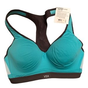 Victoria’s Secret Incredible Teal Sports Bra Size 34D NWT